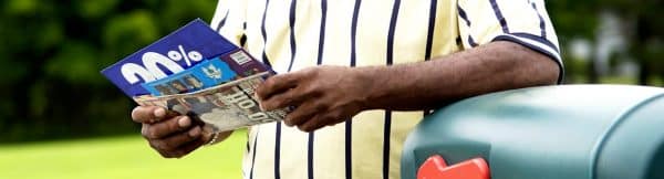 Man Reading EDDM Mail
