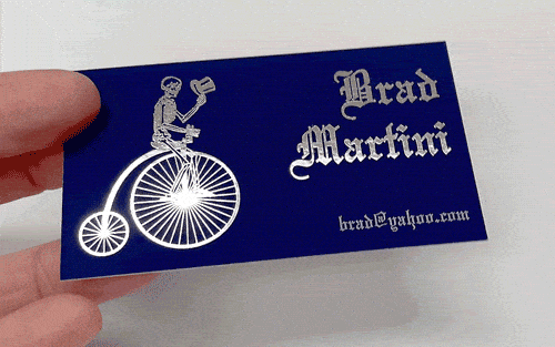 Bike-Card-Animation Foil Example