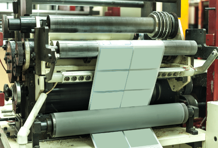 Digital printer printing labels