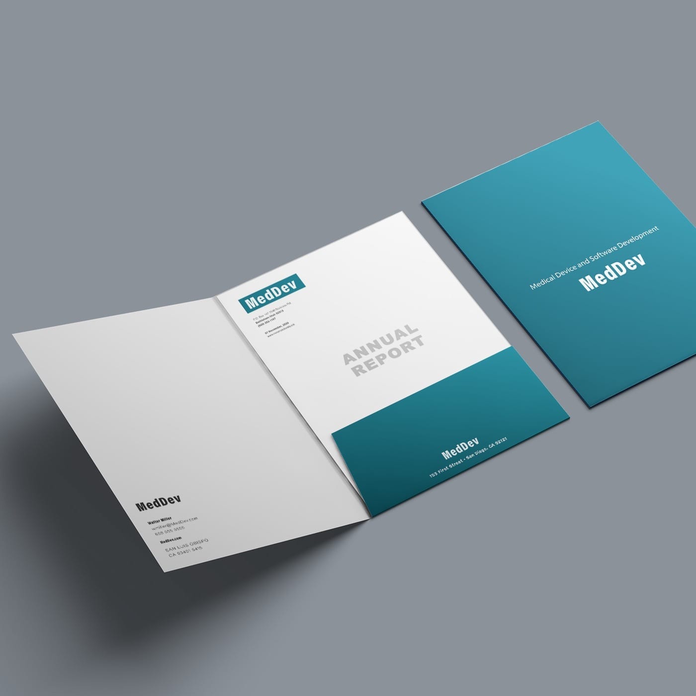 Printed Pocket Folder Example-med device
