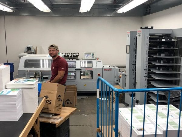 Jacob operating Horizon Booklet Machinery