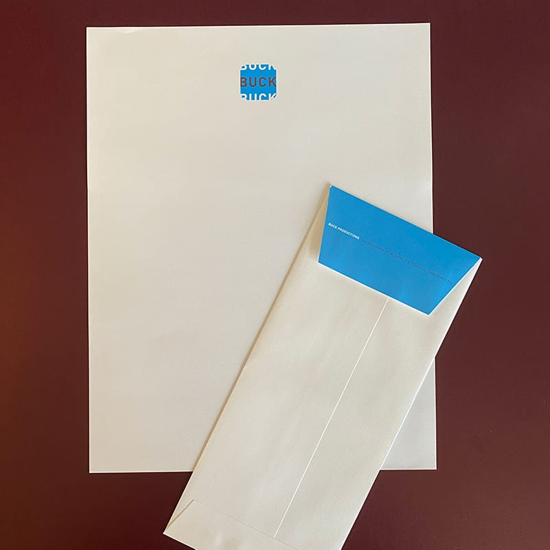 Letterhead and end flap envelope example Letterhead and No10 Envelope Example