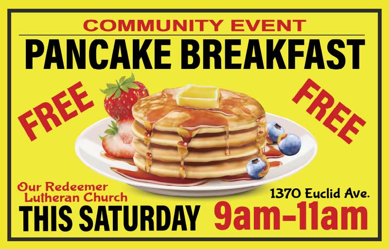 Church Pancak Breakfast Banner Church Pancak Breakfast Banner