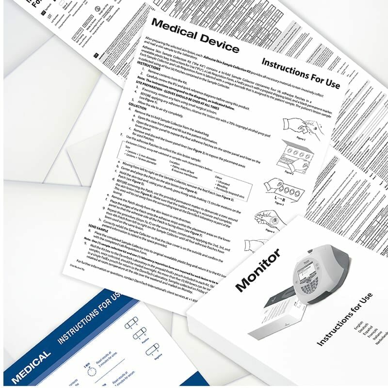 Instructions for Use (IFU) Booklets and Insert Examples